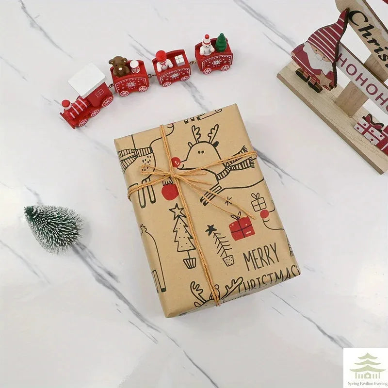 Christmas Wrapping Paper Roll – Reindeer Design
