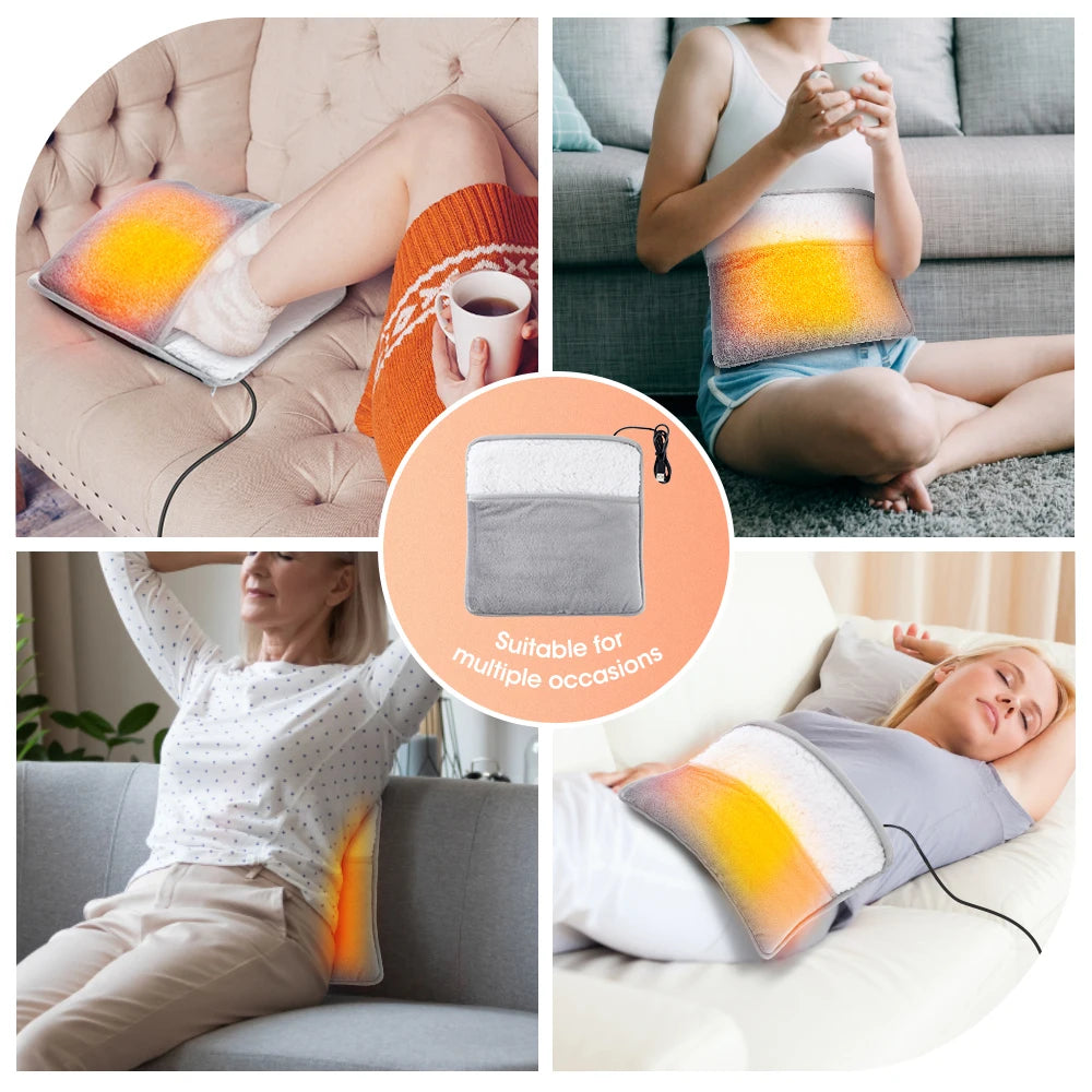 USB Heated Foot Warmer – Soft Plush, Washable
