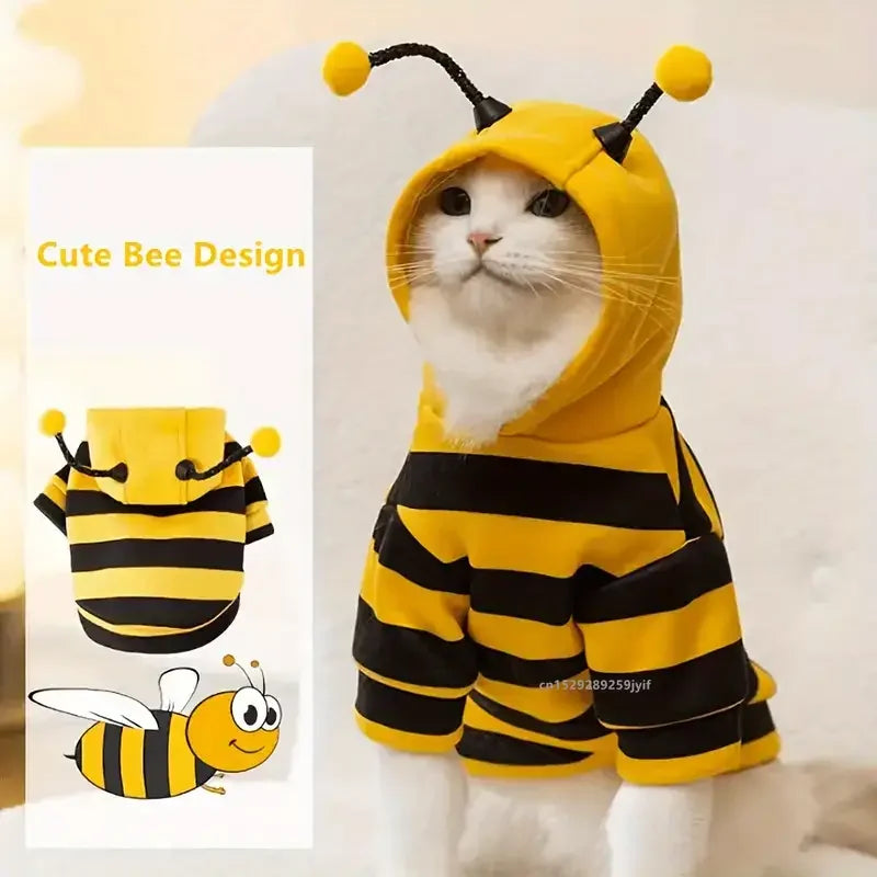 Bee Costume Hoodie for Dogs & Cats – Halloween