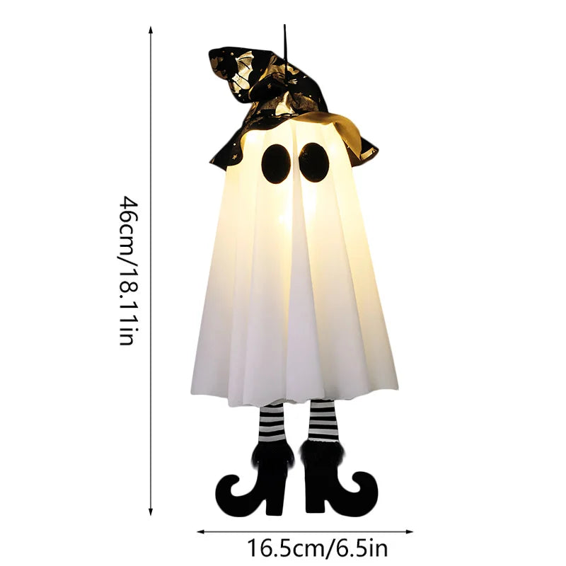Light-Up Witch & Ghost Figures – Halloween Decor