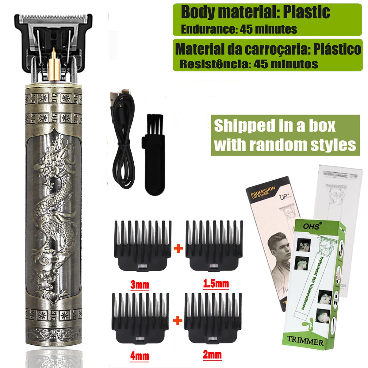 T9 Cordless Trimmer – Zero-Gap Beard & Hair Clipper