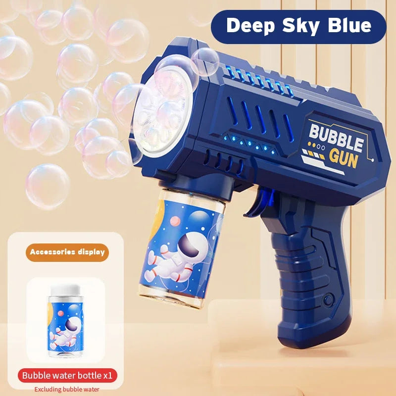 Automatic Light-Up Bubble Machine for Kids