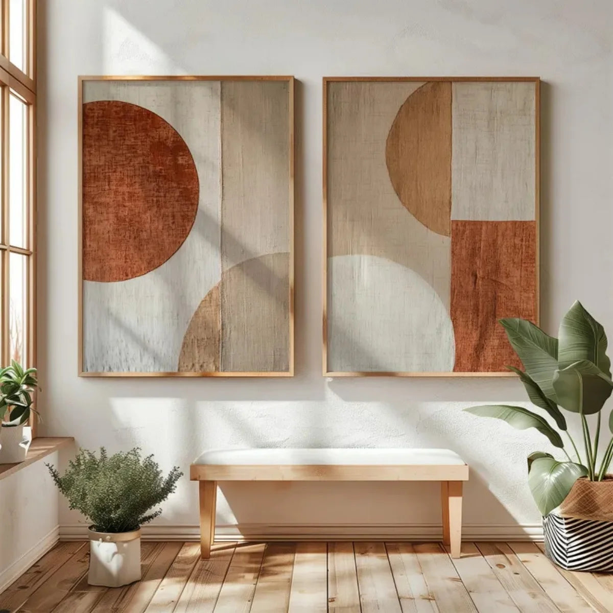 Abstract Mountain Canvas Wall Art (Set of 2)