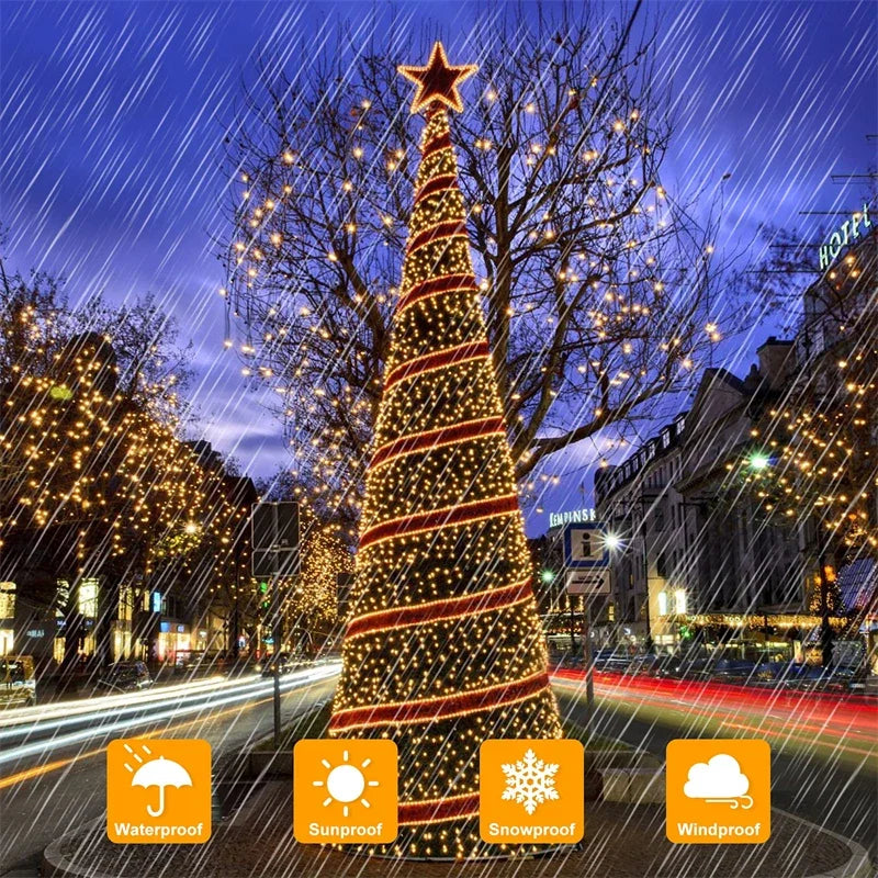 Solar Outdoor Fairy String Lights – Waterproof