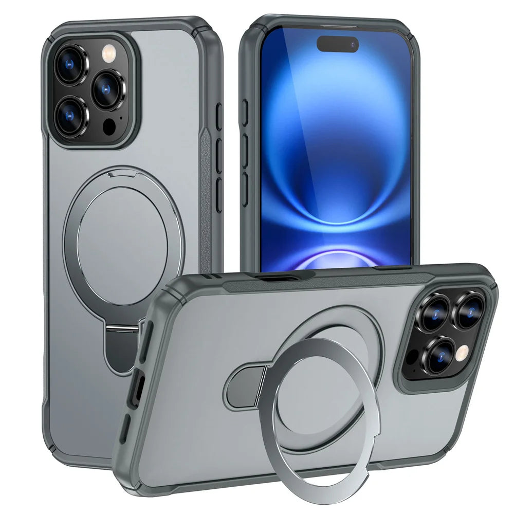 Magnetic Kickstand Phone Case for iPhone – MagSafe-Compatible