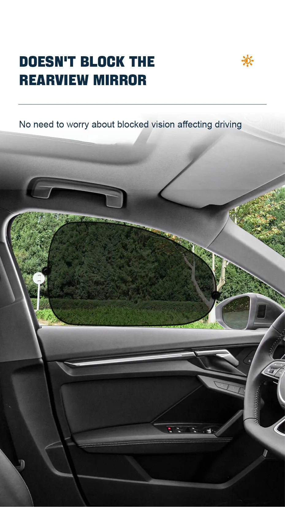 Car Side Window Sun Shades (2 pcs)