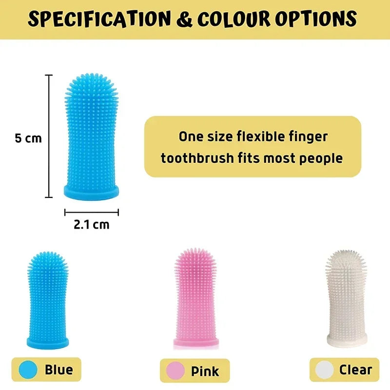 Pet Finger Toothbrush Kit – Soft Silicone