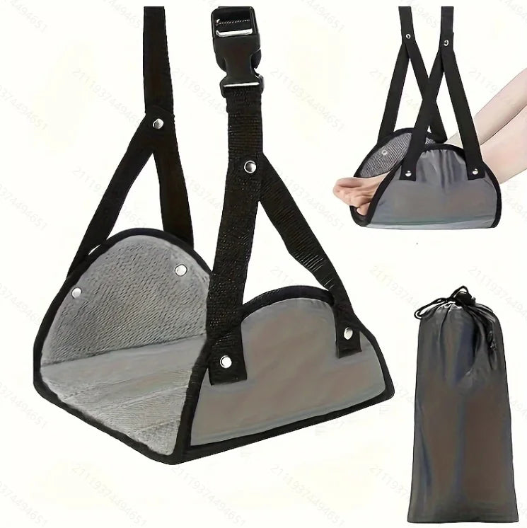 Adjustable Foot Hammock – Desk, Car & Airplane Footrest