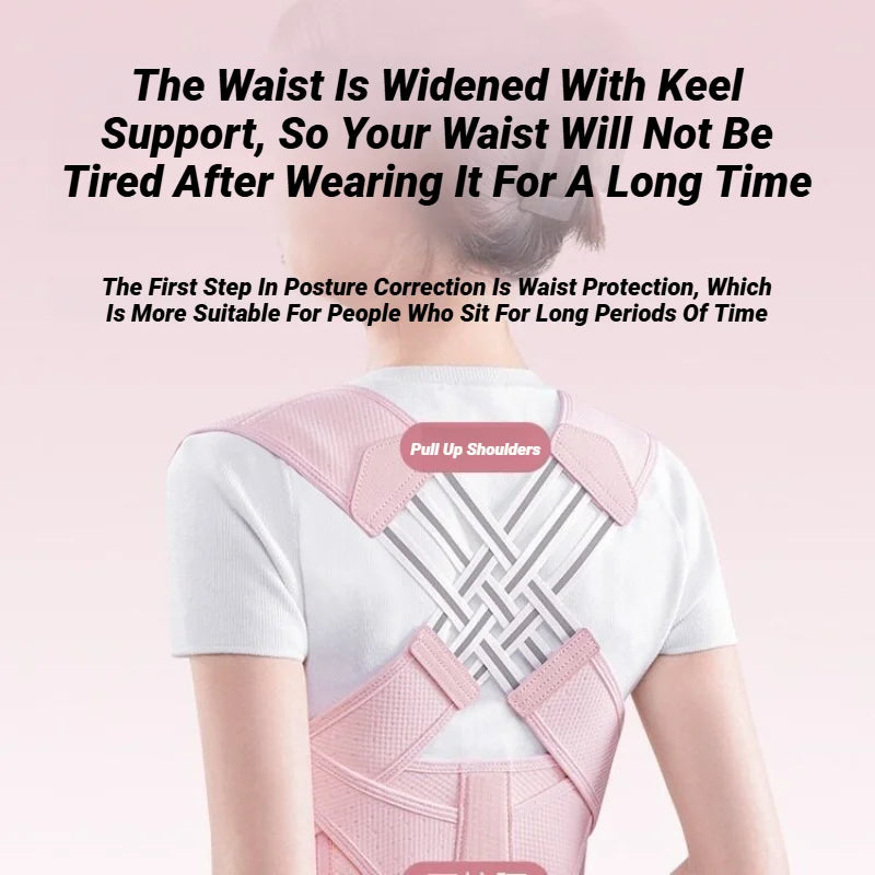 Back Brace Posture Corrector for Women & Men – Breathable