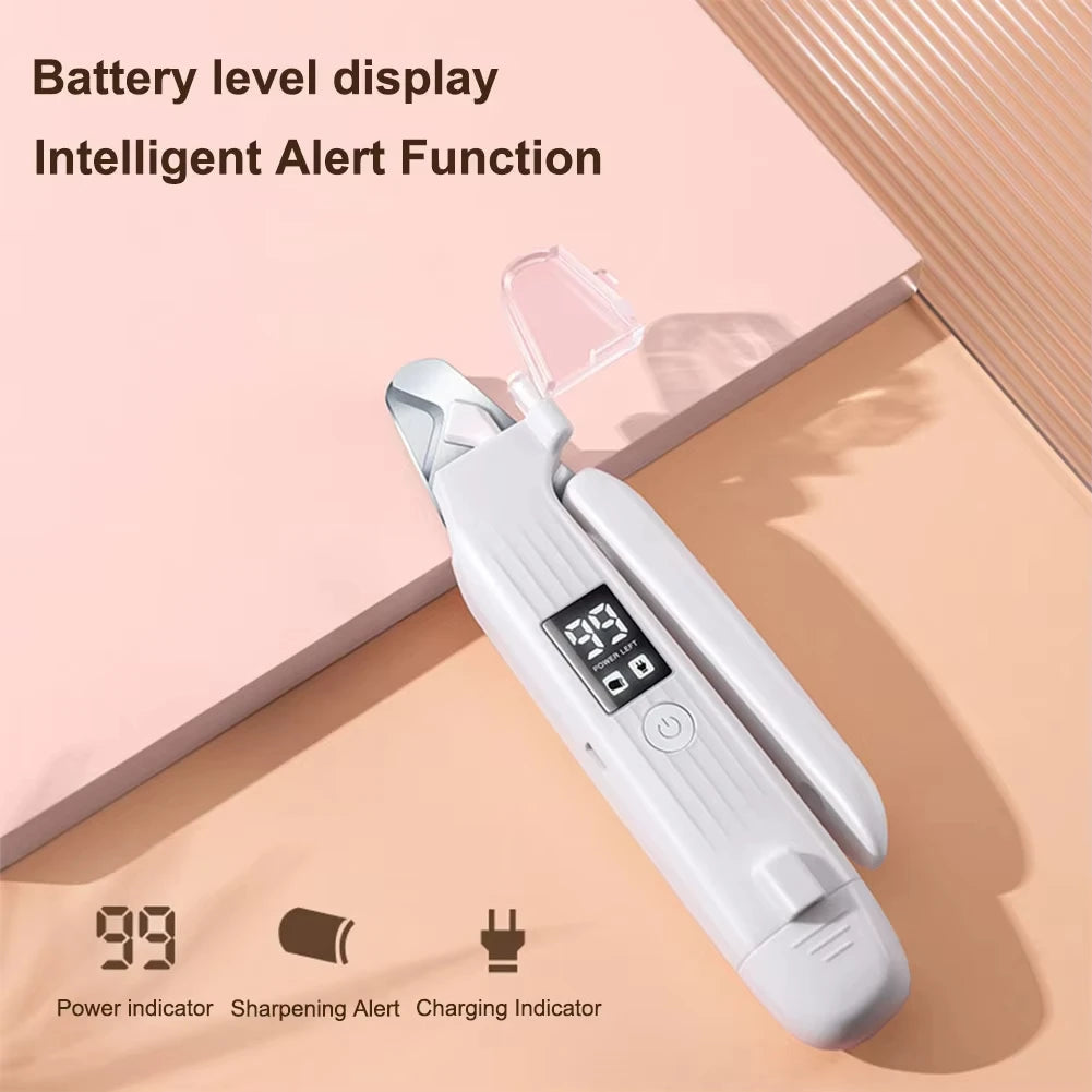 2-in-1 Electric Pet Nail Trimmer with LED Light