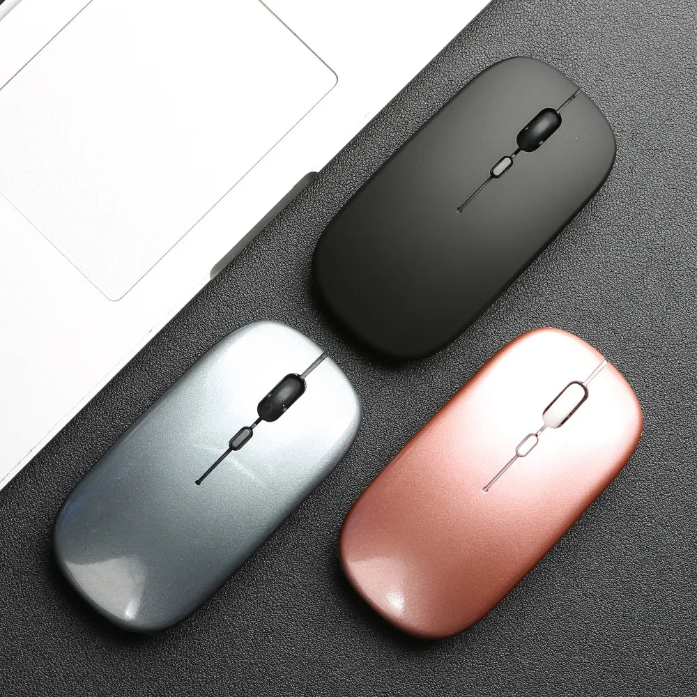 Silent Wireless Bluetooth Mouse – Slim & Portable