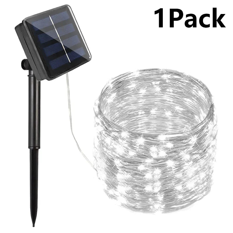 Solar Outdoor Fairy String Lights – Waterproof
