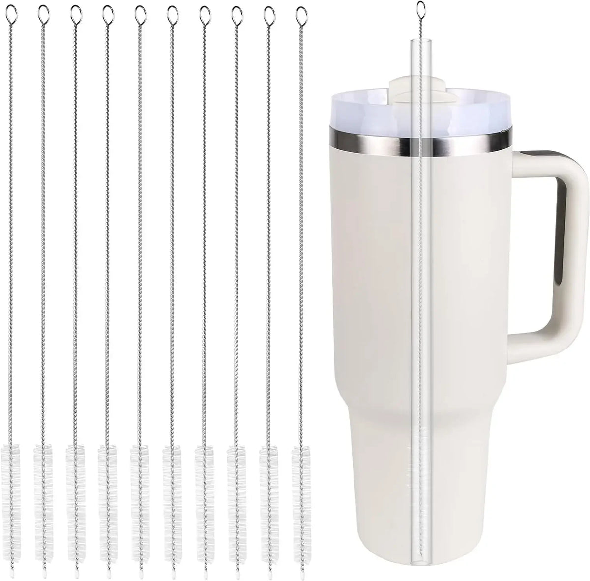 Reusable Straw & Tube Cleaning Brush Kit