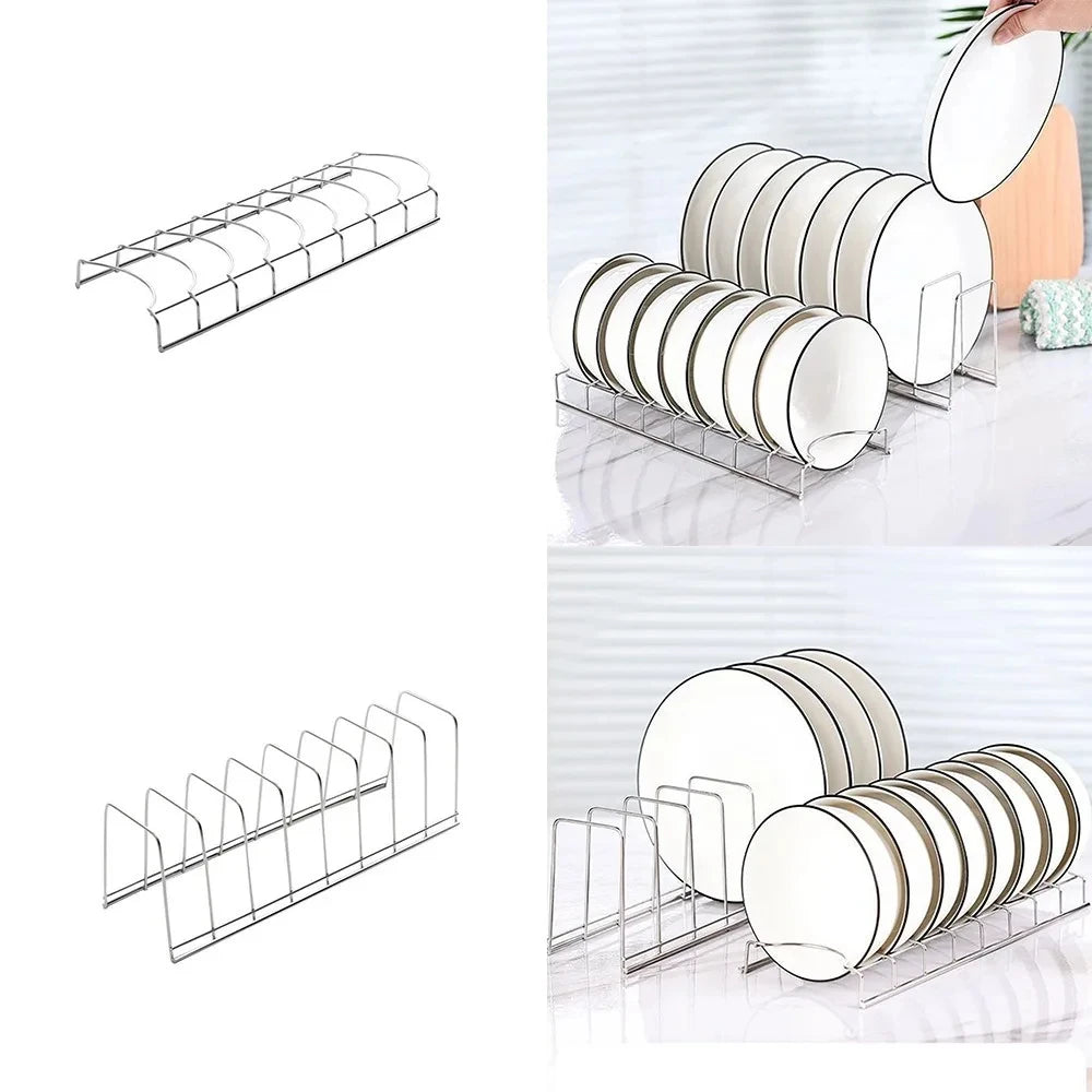 Stainless Steel Dish Drying Rack – Multipurpose Plate Organizer
