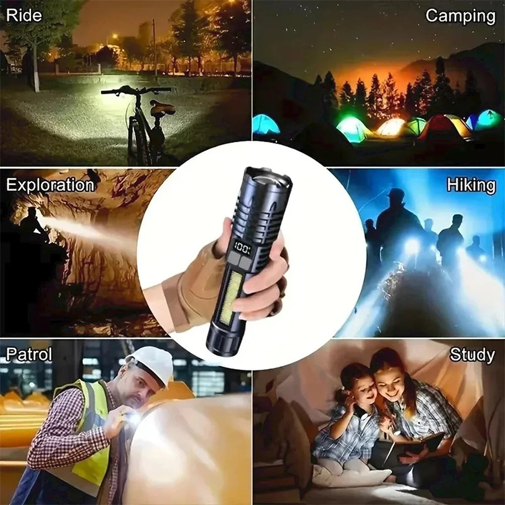 High-Power COB LED Work Light – USB-C Rechargeable
