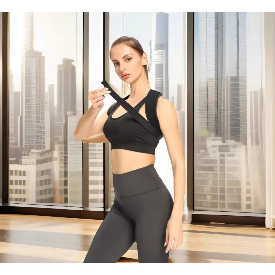 Adjustable Posture Corrector – Upper Back & Shoulder Support