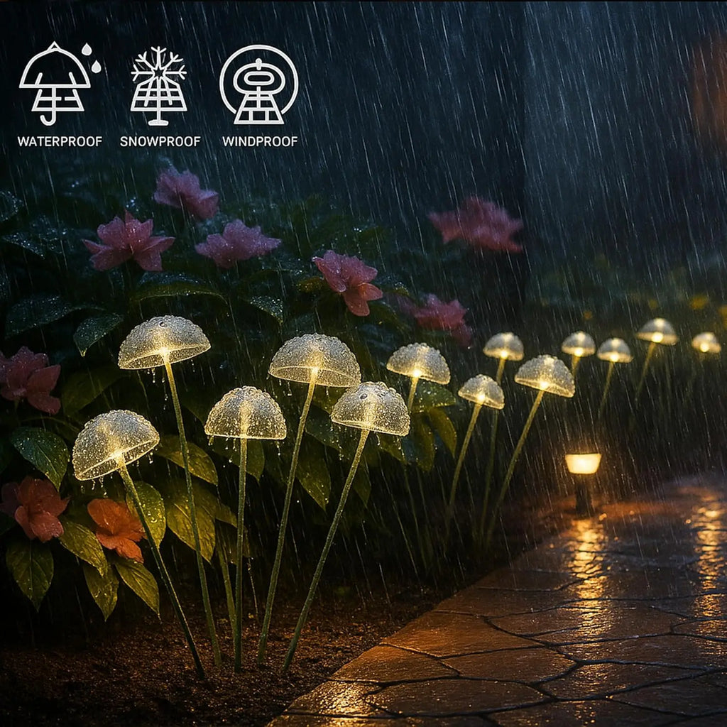 Solar Mushroom Garden Lights – Waterproof Outdoor Decor