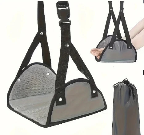 Adjustable Foot Hammock – Desk, Car & Airplane Footrest