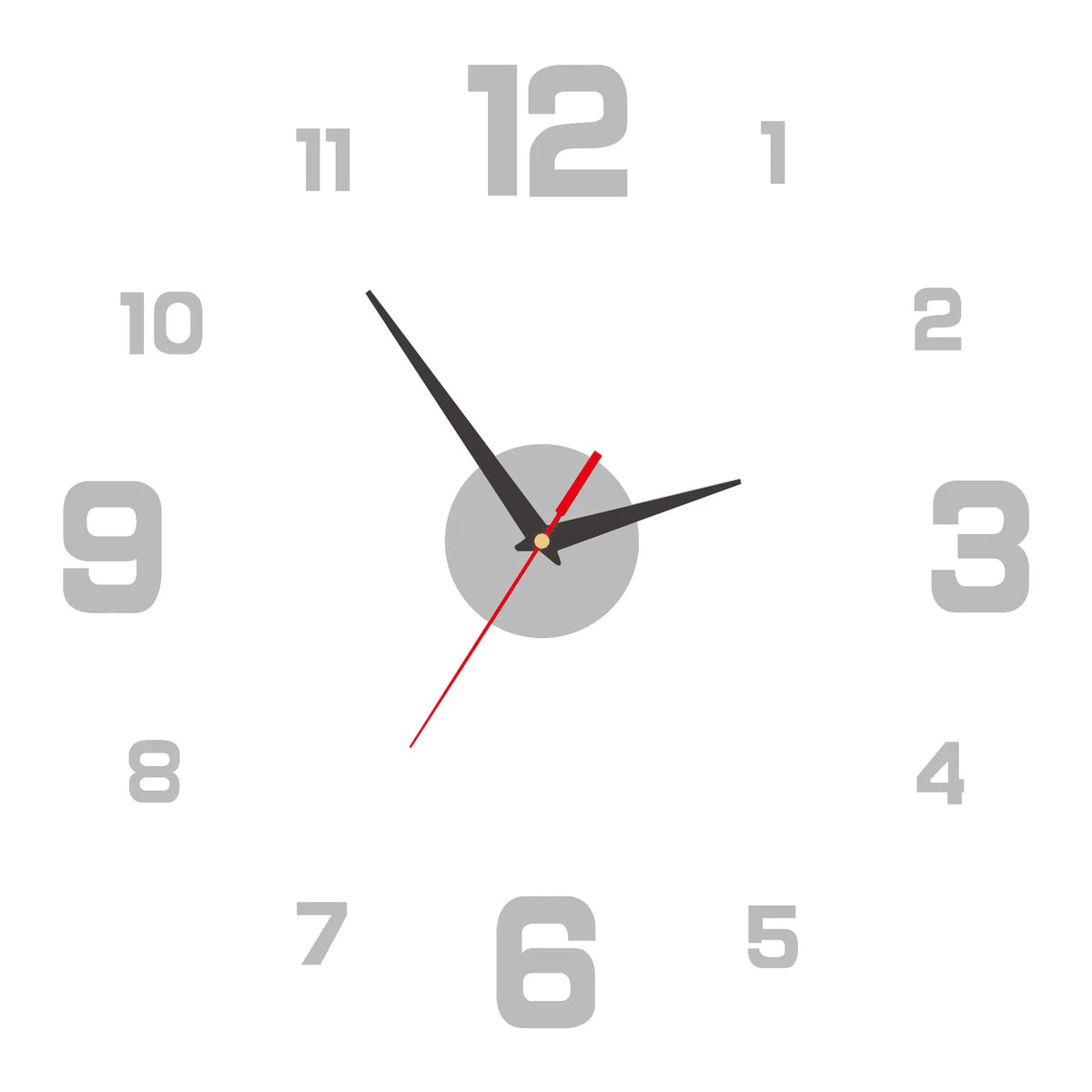 3D DIY Frameless Wall Clock