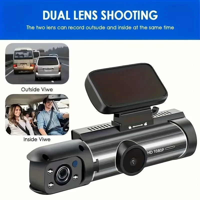 Dual Dash Cam 1080P – Front & Rear, Night Vision