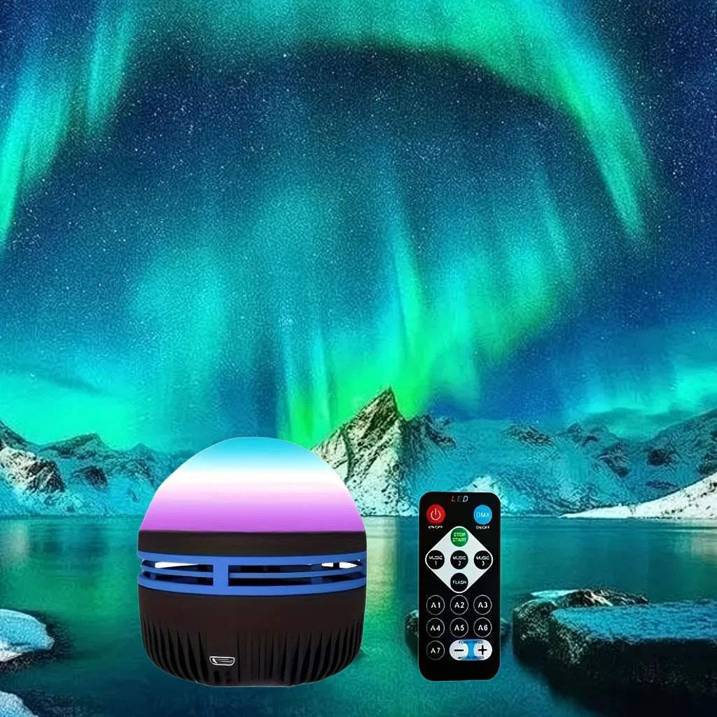 360° Aurora Galaxy Projector Night Light – USB