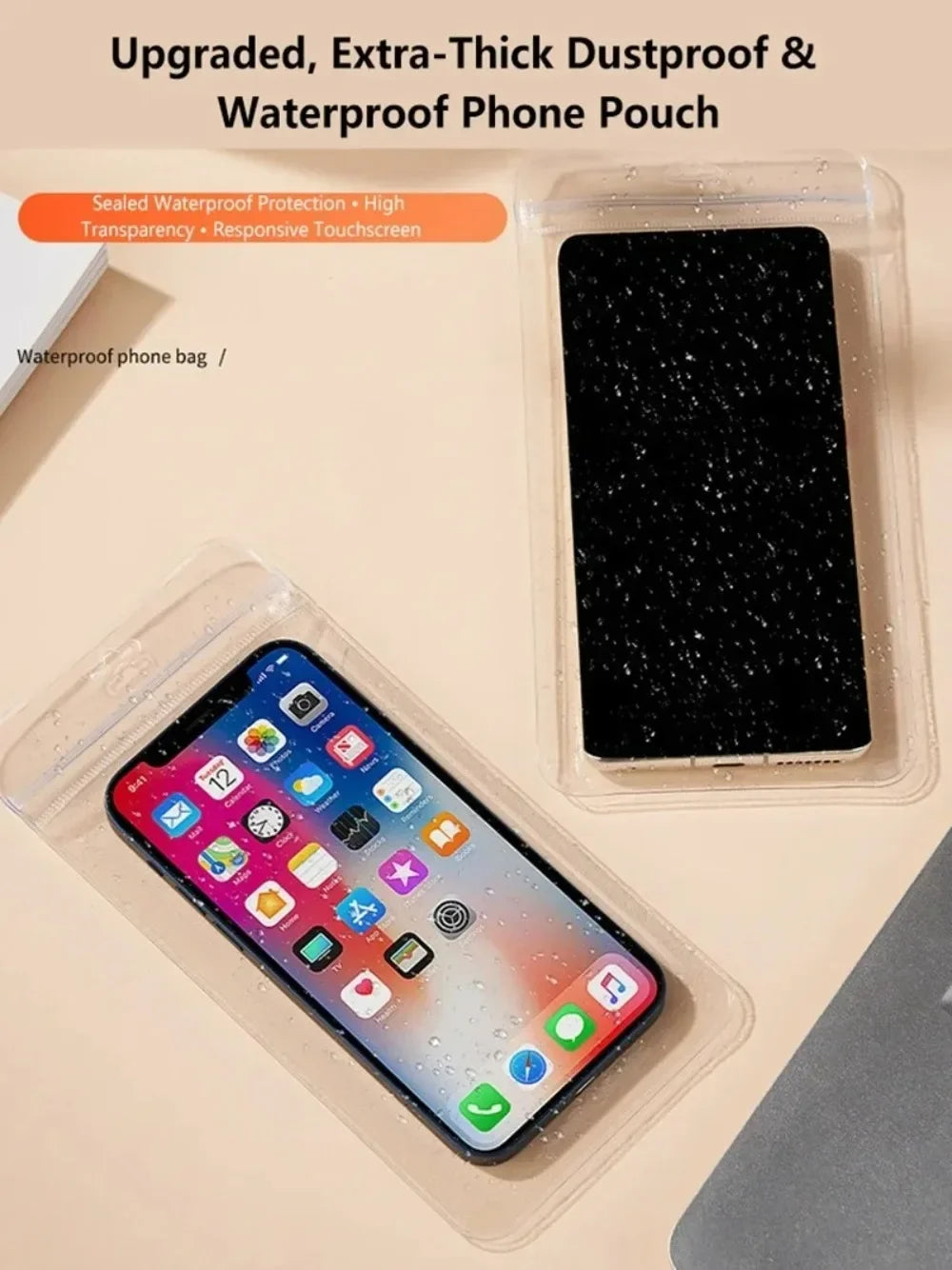 Clear Waterproof Phone Bag – Beach & Pool