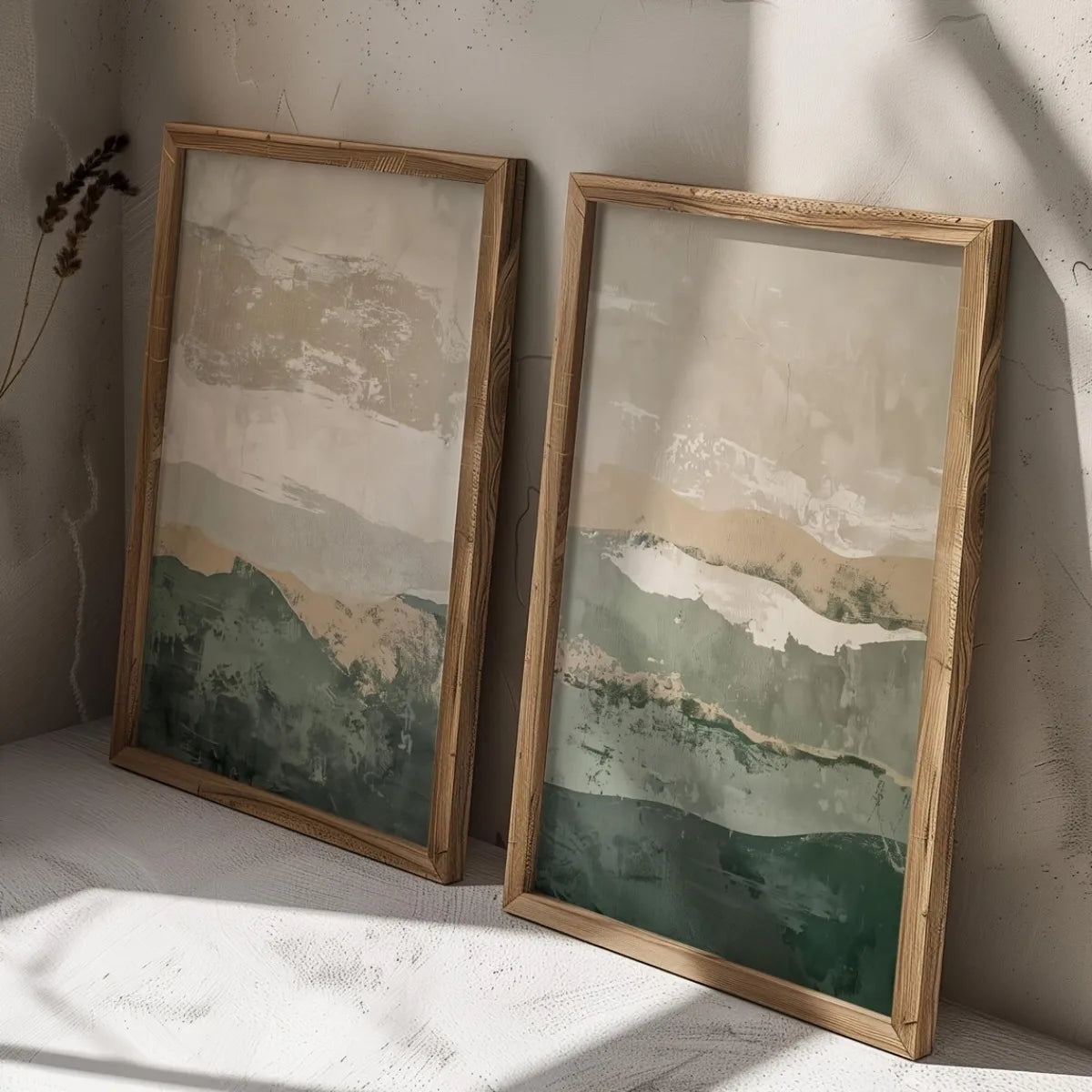Abstract Mountain Canvas Wall Art (Set of 2)