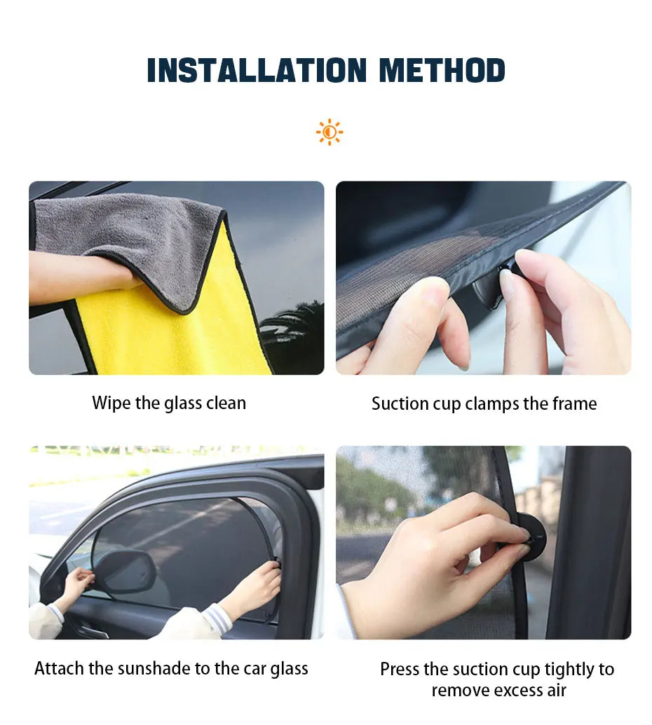 Car Side Window Sun Shades (2 pcs)