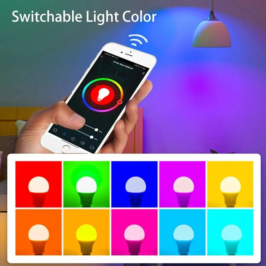 Smart RGB LED Bulb – WiFi & Bluetooth, Alexa & Google Voice Control