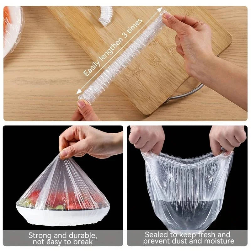 Reusable Stretch Bowl Covers – Elastic Food Wrap Set
