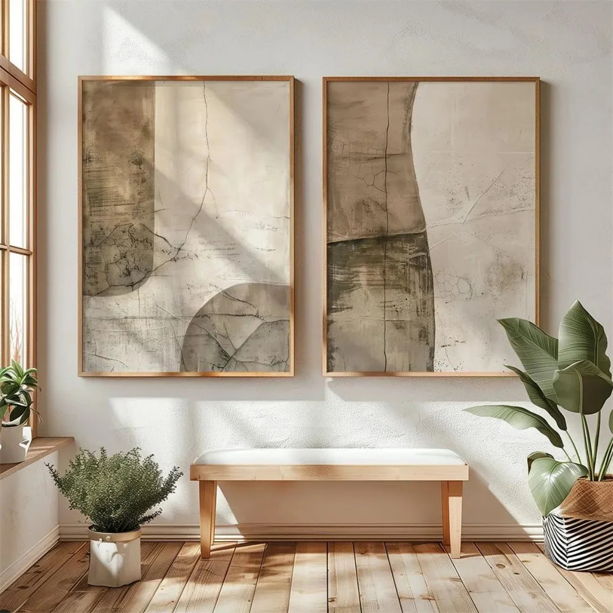 Abstract Mountain Canvas Wall Art (Set of 2)