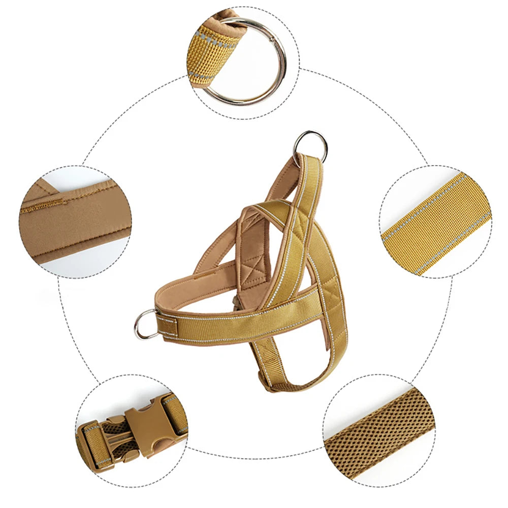 Tactical No-Pull Dog Harness – 1000D Nylon