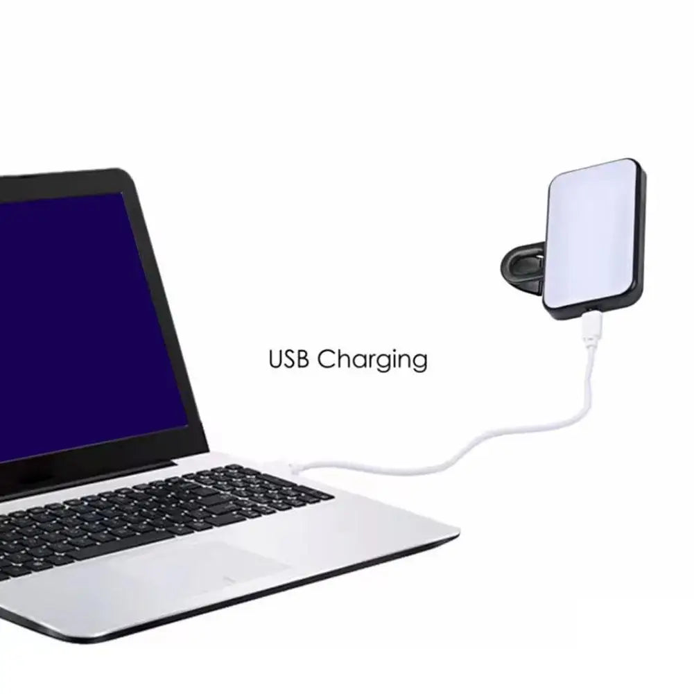 Clip-On Selfie Fill Light – 3 Modes, Rechargeable