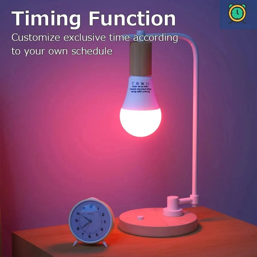 Smart RGB LED Bulb – WiFi & Bluetooth, Alexa & Google Voice Control