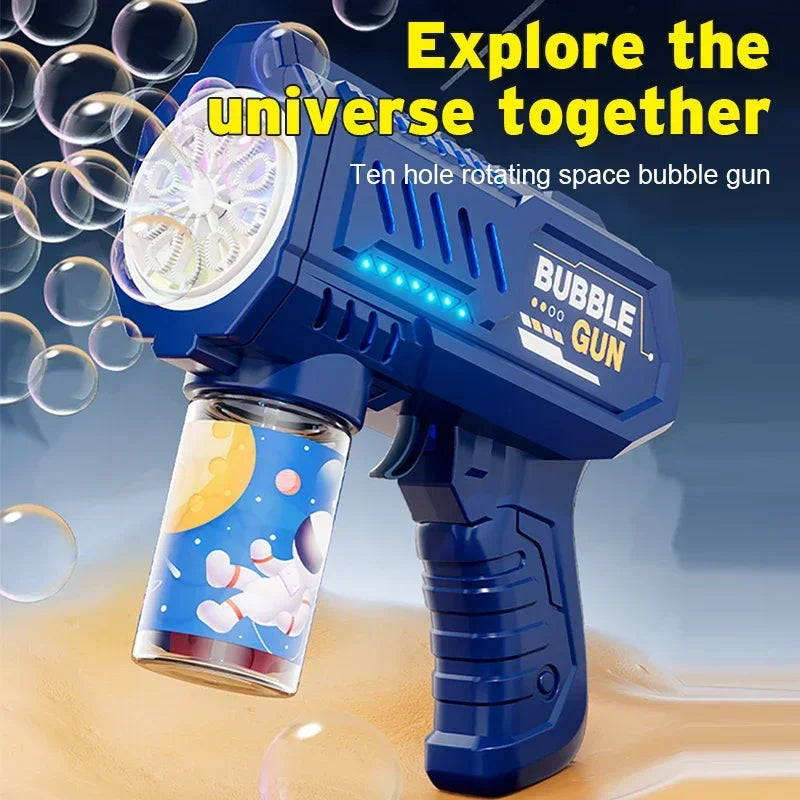 Automatic Rocket Bubble Gun – Kids Outdoor Toy