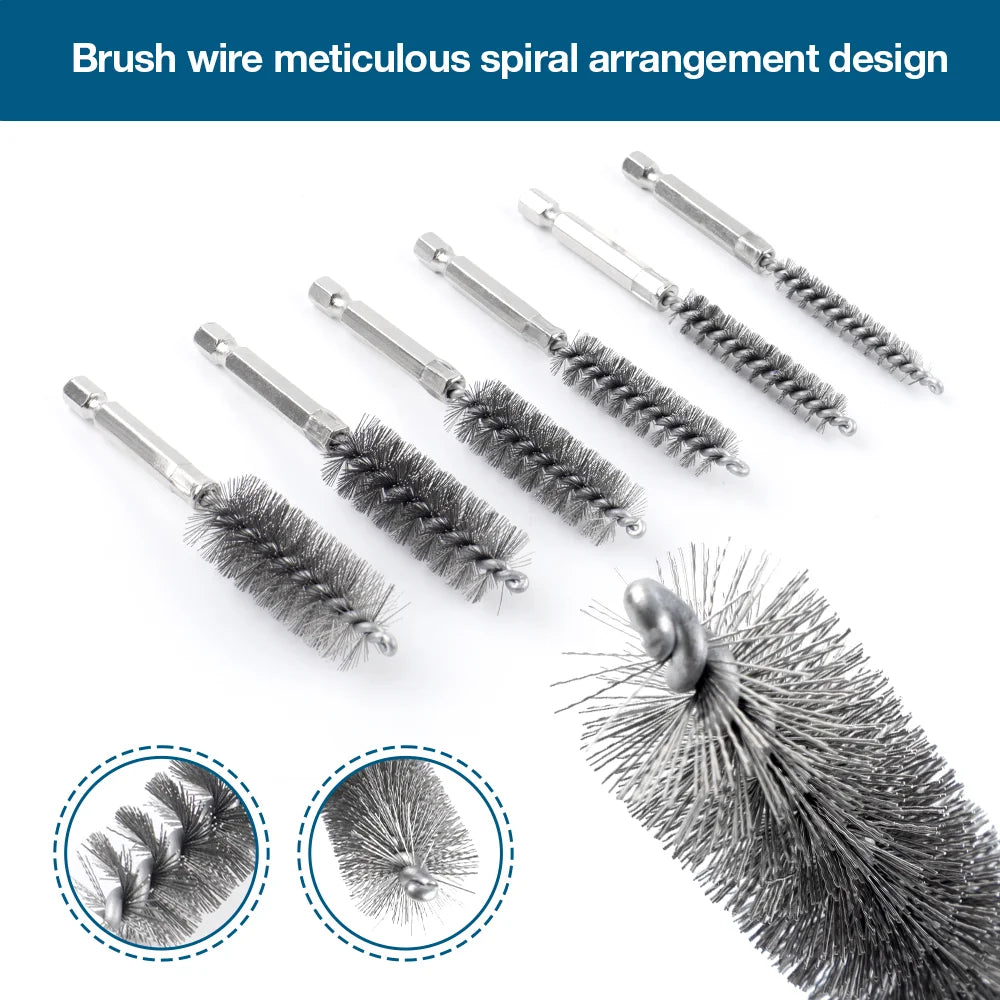 Drill Brush Attachment Set