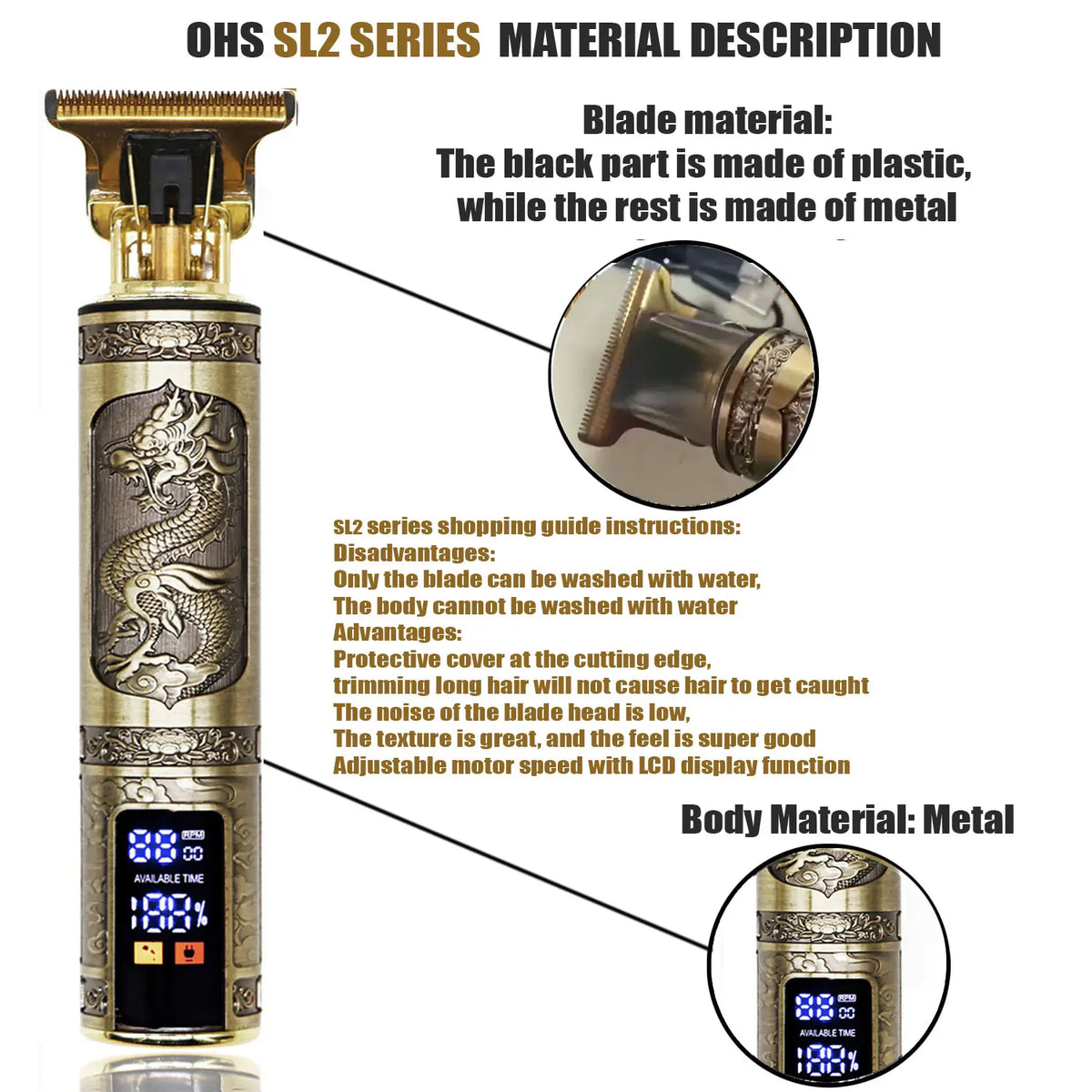 T9 Cordless Trimmer – Zero-Gap Beard & Hair Clipper