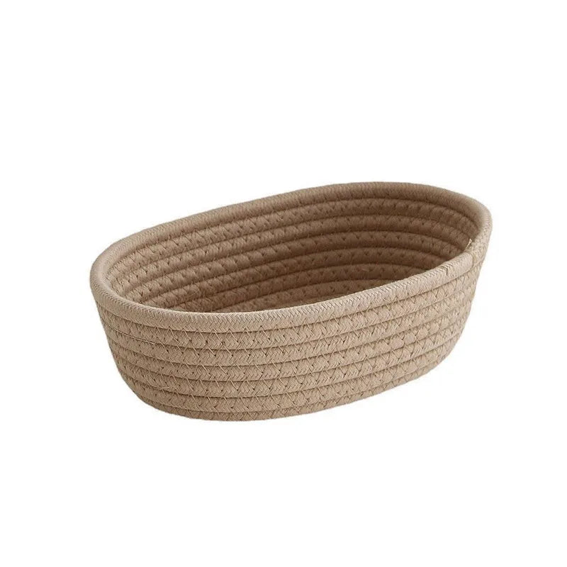 Woven Cotton Rope Storage Basket