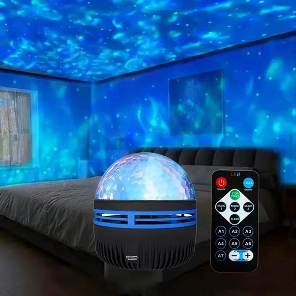 360° Aurora Galaxy Projector Night Light – USB