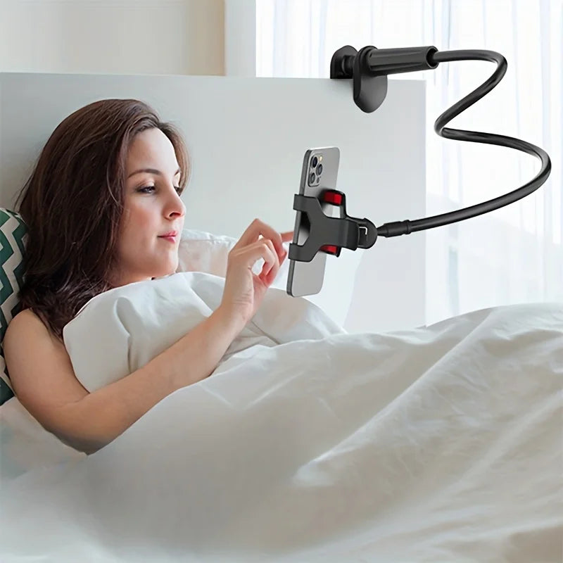 Flexible Long-Arm Phone Holder for Bed & Desk