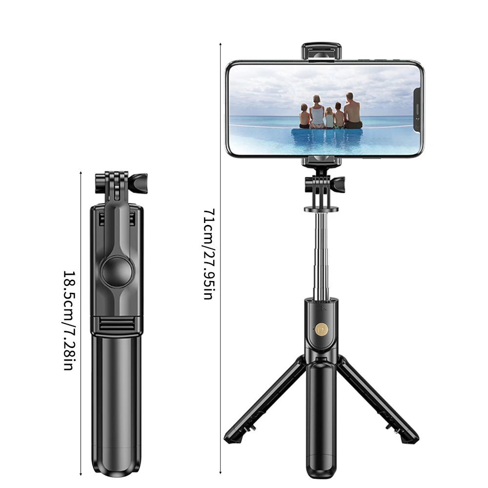 Selfie Stick Tripod with Fill Light – Wireless Remote