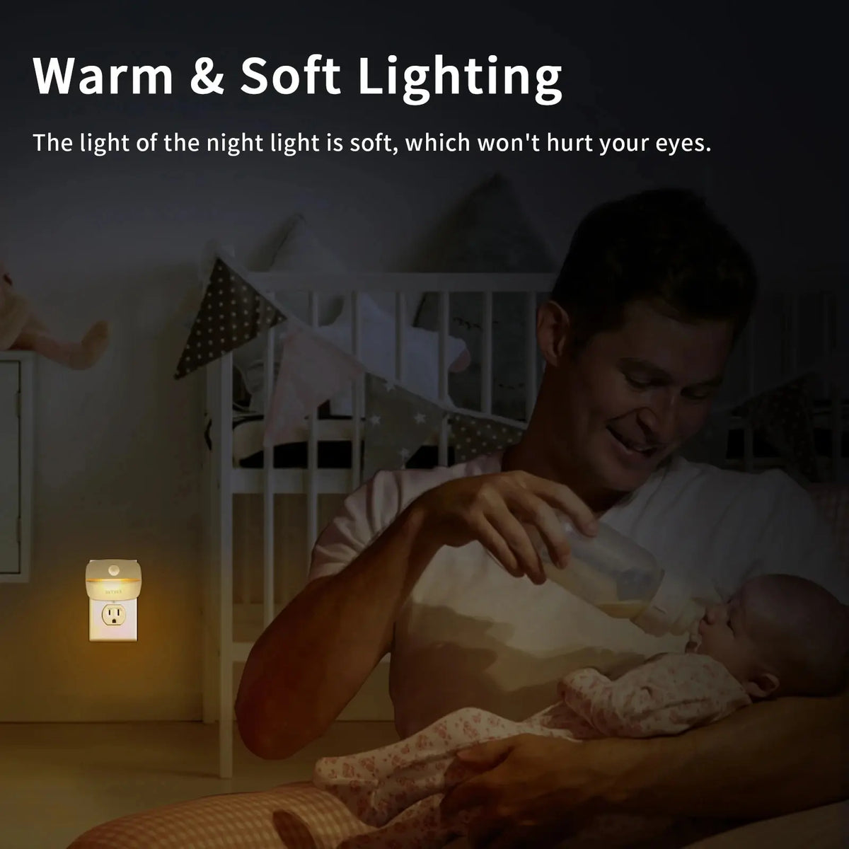 Motion Sensor LED Night Light – Plug-In