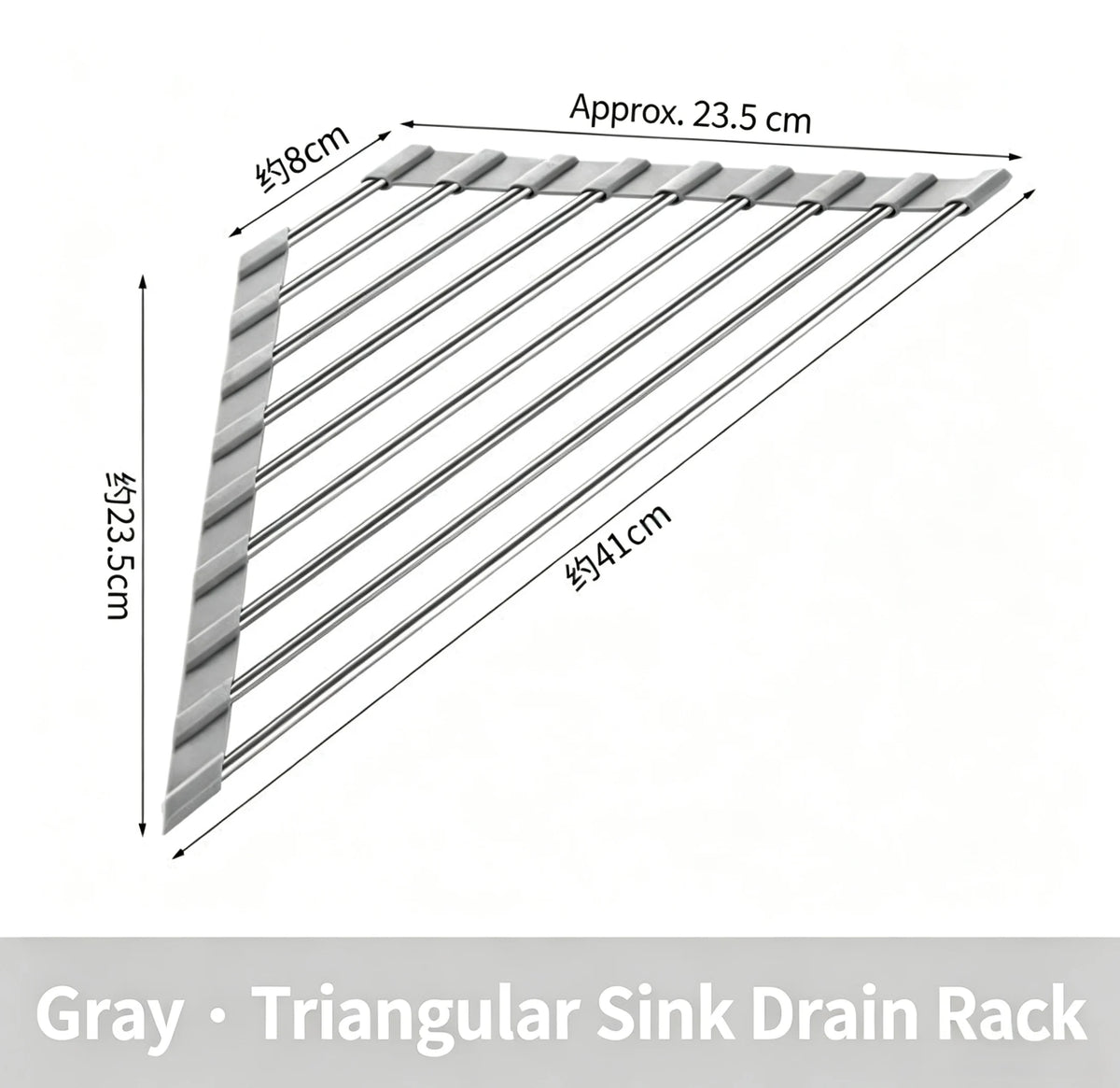 Roll-Up Over-the-Sink Dish Drying Rack – Foldable Stainless Steel