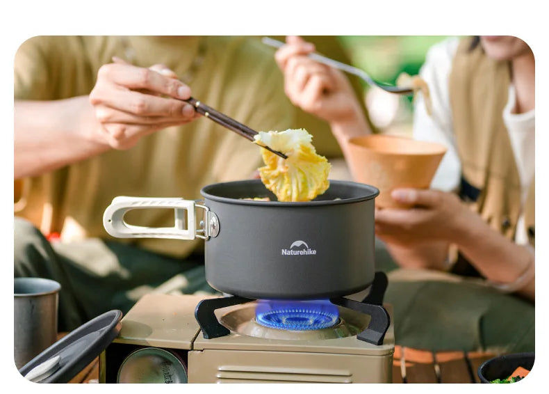Camping Cookware Mess Kit – Portable Pot & Frying Pan Set