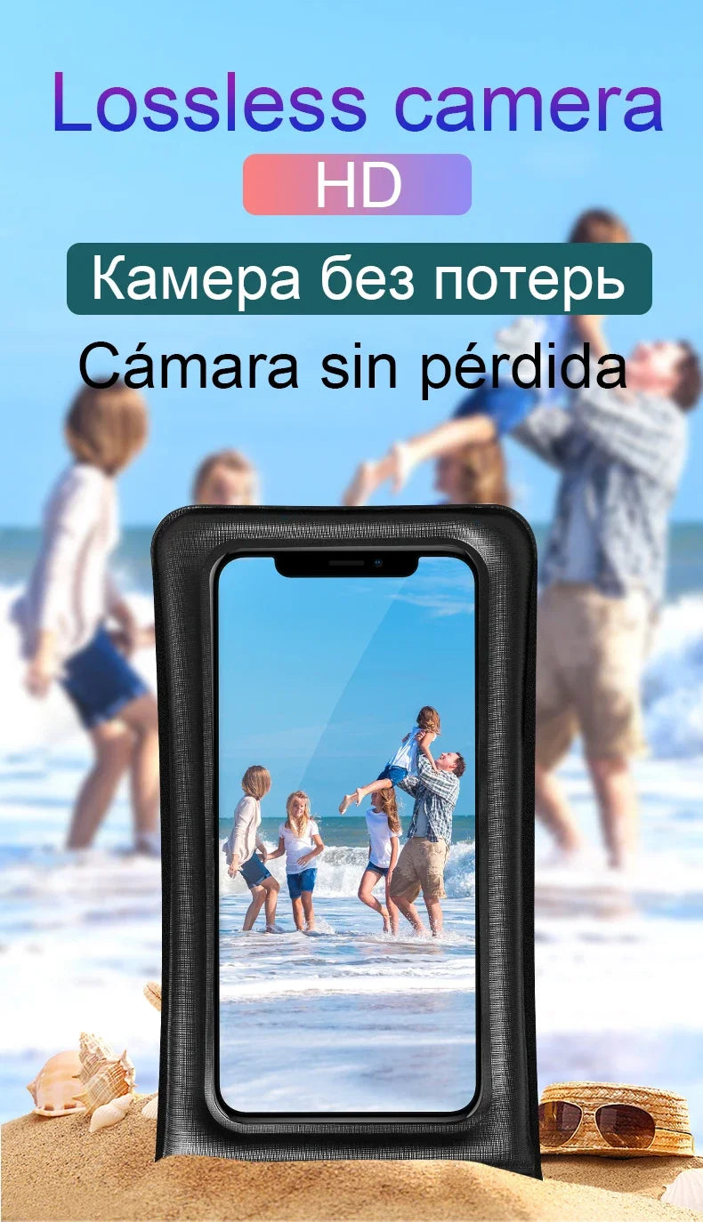 Waterproof Phone Pouch – Touchscreen Friendly, Glow Edge