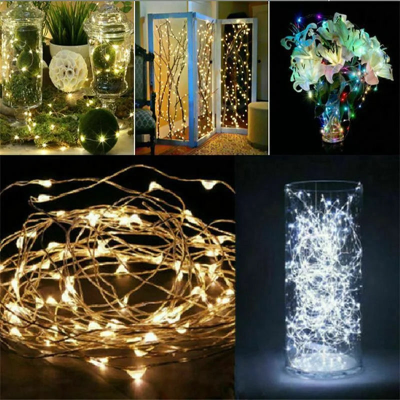 Copper Wire Fairy Lights – Battery Powered, Multiple Lengths