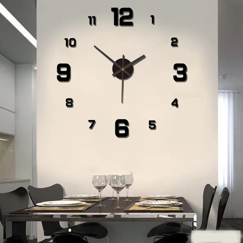 3D DIY Frameless Wall Clock