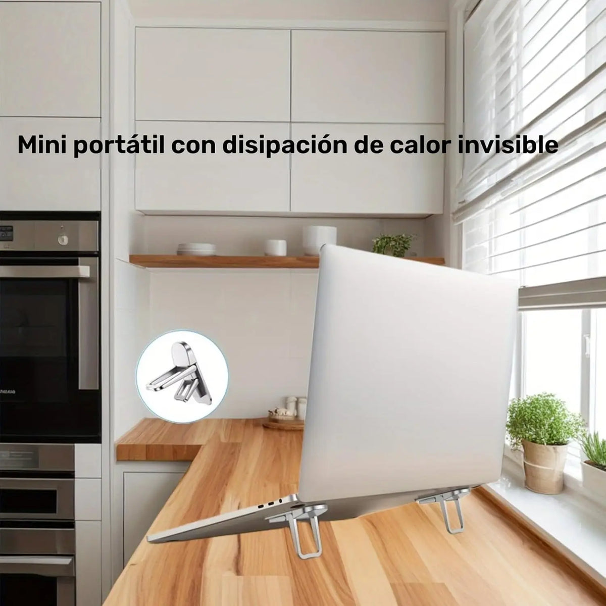 Foldable Laptop Stand (Set of 2) – Adjustable Height, Portable