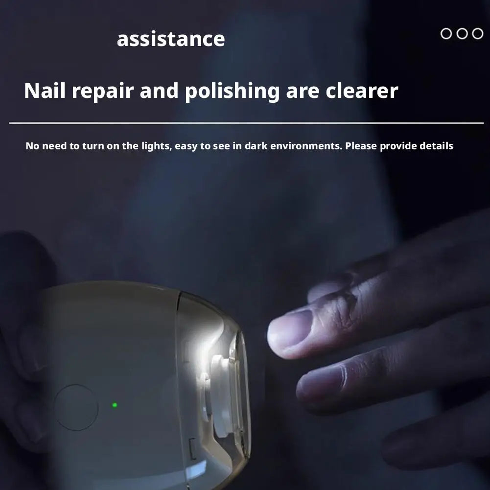 Electric Baby Nail Trimmer with LED Light – Safe & Quiet