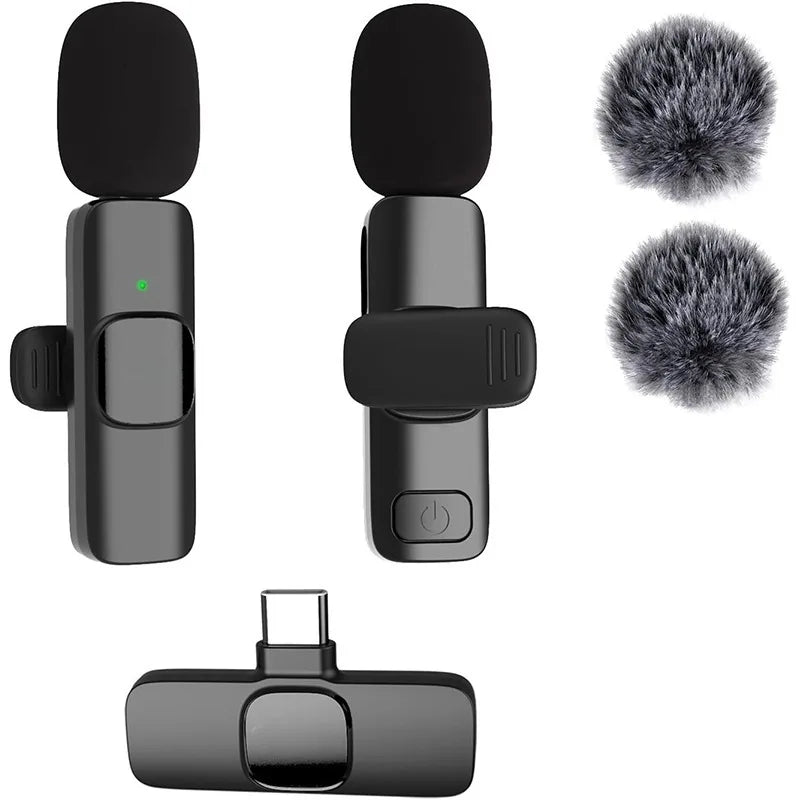 Wireless Lavalier Microphone – Noise Cancelling Mini Mic for Vlogging